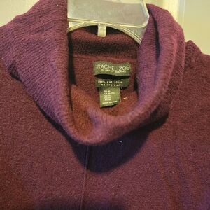 Rachel Zoe Men's Deep Purple Turtleneck Sweater